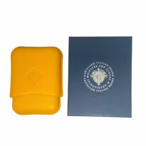 PORTASIGARI CARTUJANO PER TRE SIGARI ROBUSTO GIALLO