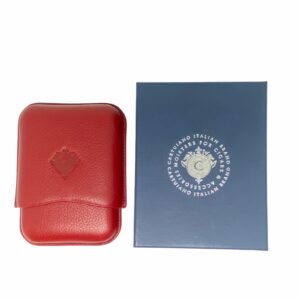 PORTASIGARI CARTUJANO PER TRE SIGARI ROBUSTO ROSSO