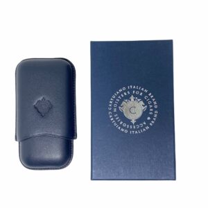 PORTASIGARI CARTUJANO PER DUE SIGARI ROBUSTO BLU