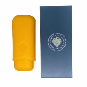 CARTUJANO CIGAR CASE FOR TWO YELLOW BULL CIGARS