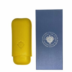 CARTUJANO CIGAR CASE FOR TWO YELLOW BULL CIGARS