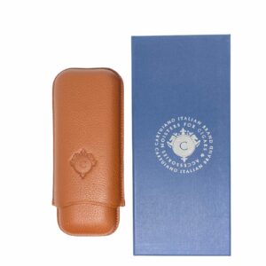 PORTASIGARI CARTUJANO PER DUE SIGARI TORO CUOIO