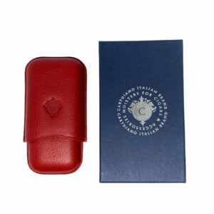 PORTASIGARI CARTUJANO PER DUE SIGARI ROBUSTO ROSSO