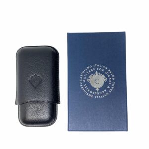 PORTASIGARI CARTUJANO PER DUE SIGARI ROBUSTO NERO