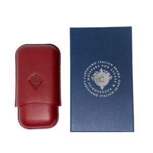 PORTASIGARI CARTUJANO PER DUE SIGARI ROBUSTO BORDEAUX