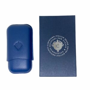 PORTASIGARI CARTUJANO PER DUE SIGARI ROBUSTO BLU