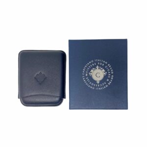 PORTASIGARI CARTUJANO PER QUATTRO MEZZI SIGARI BLU