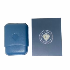PORTASIGARI CARTUJANO PER TRE SIGARI ROBUSTO BLU