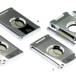 CIGAR CUTTER LUBINSKI TWO BLADES LUX SILVER CHESS