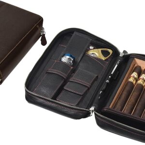 TROUSSE DA VIAGGIO PER 4 CHURCHILL IN VITELLO NERO