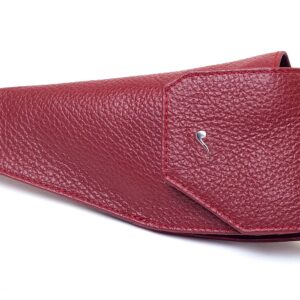 FONDINA IN PELLE PORTAPIPE ROSSA